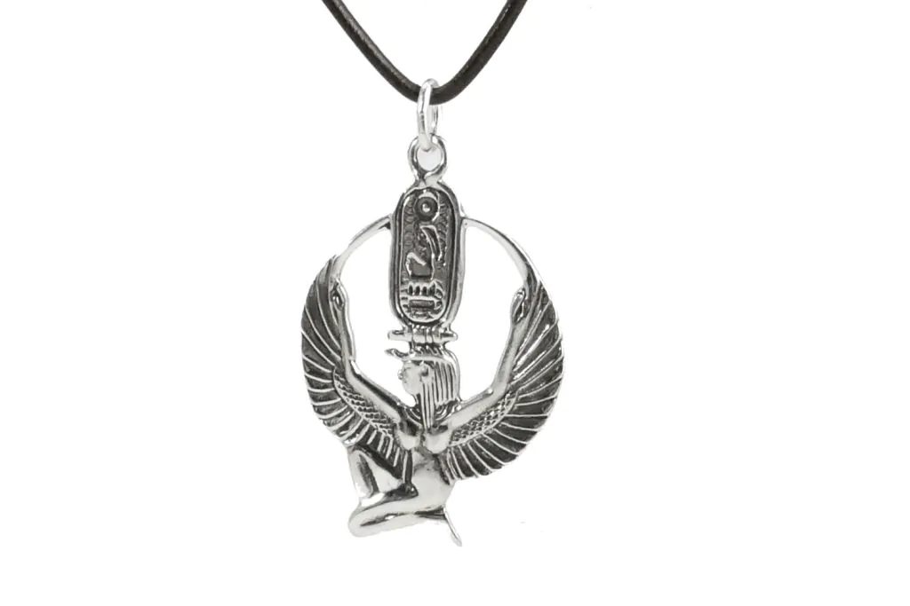 Collier Amulette de Protection - Symboles Égyptiens -Or ou Argent