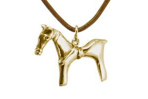 Celtic Horse Pendant, Gold