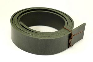Belt Strap Leather, Black, 20 mm