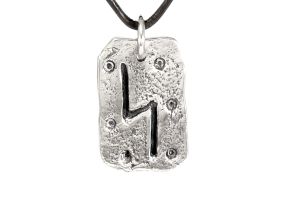 Rune Sowilo, Silver - Rune Amulet Pendant of Life and Power, "S"
