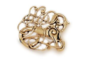 Urnes Style Brooch, Bronze