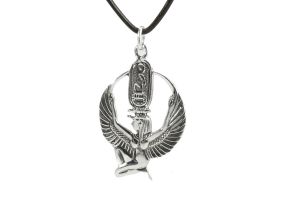 Egyptian Isis Pendant, Silver