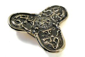 Kleeblattfibel, Bronze