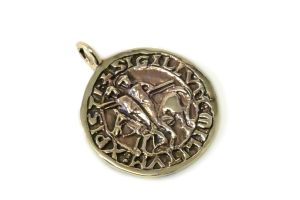 Templar Seal Pendant, Bronze