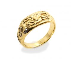 Viking Ring in Urnes style, Gold 585