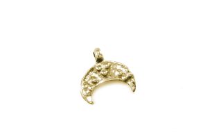 Small Lunula Pendant, Gold