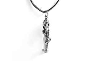 Priapus Amulett Anhänger, Silber