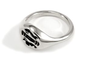 Römischer Ring Delfin, Silber