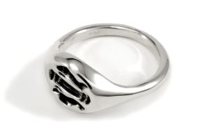 Roman Signet Ring Dolphin, Silver