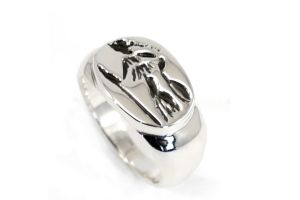 Roman Signet Ring Minerva, Silver