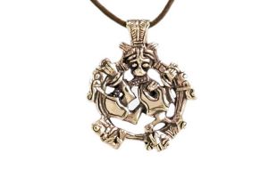 Pendentif style animal Viking Haithabu, Bronze