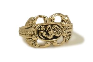 Roman Ring - Leda and the Swan, Gold 585