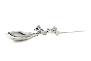 Roman Spoon with Griffin and Lion's Head, Silver