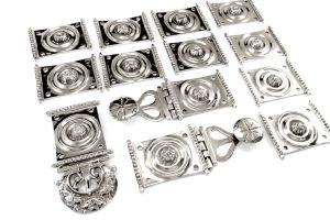 Set Roman Military Belt Vindonissa, Silver