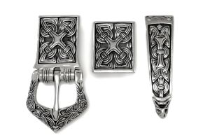 Viking Belt Set Gotland 2, Silver