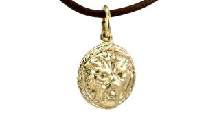 Small Roman Lion Pendant, Bronze