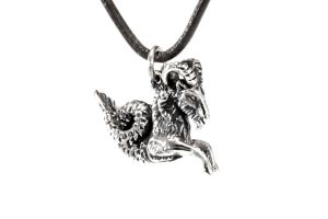 Capricornus Pendant, Silver