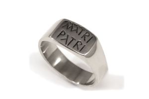 Roman Ring Matri Patri, Silver