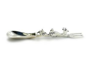 Roman Spoon / Fork, Silver