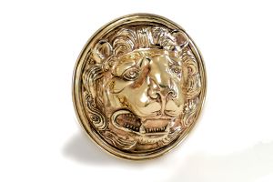 Lion Phalera Lauersfort, Bronze