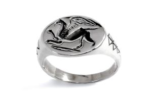 roman seal ring griffin
