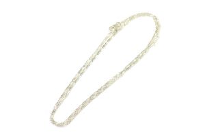 Figaro Chain Necklace, Silver