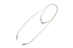 Foxtail Necklace with Open Ends, Silver