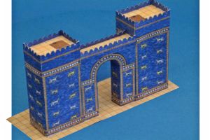 Pergamon Altar, Karton Modell, Bastelbogen
