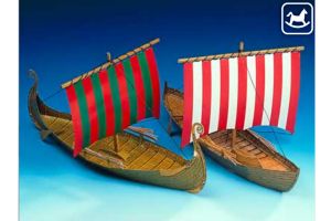 Deux bateaux de vikings, 1:100