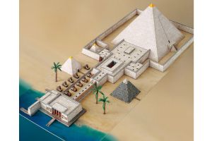 Pyramidenanlage mit Tempeln 1:400